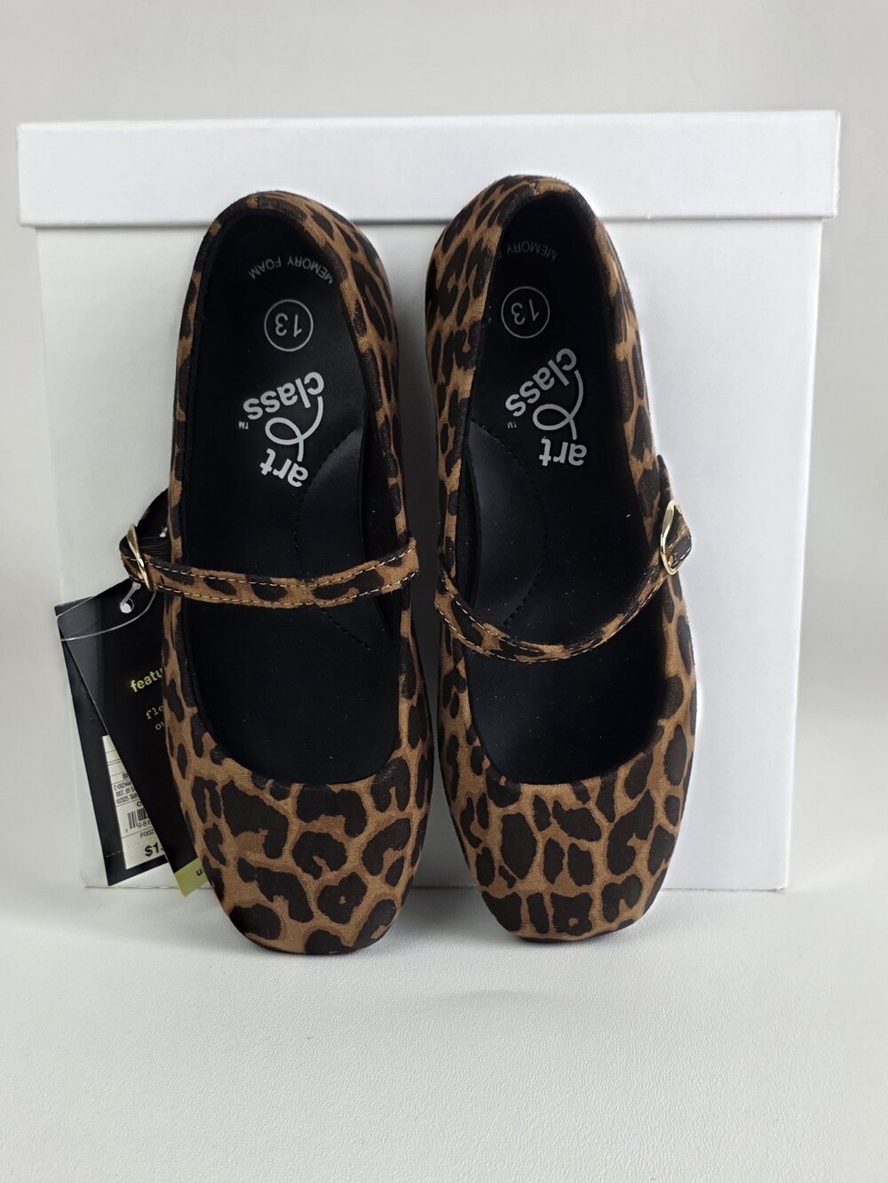Girls' Leopard Mary Jane Flats in Brown and Black!